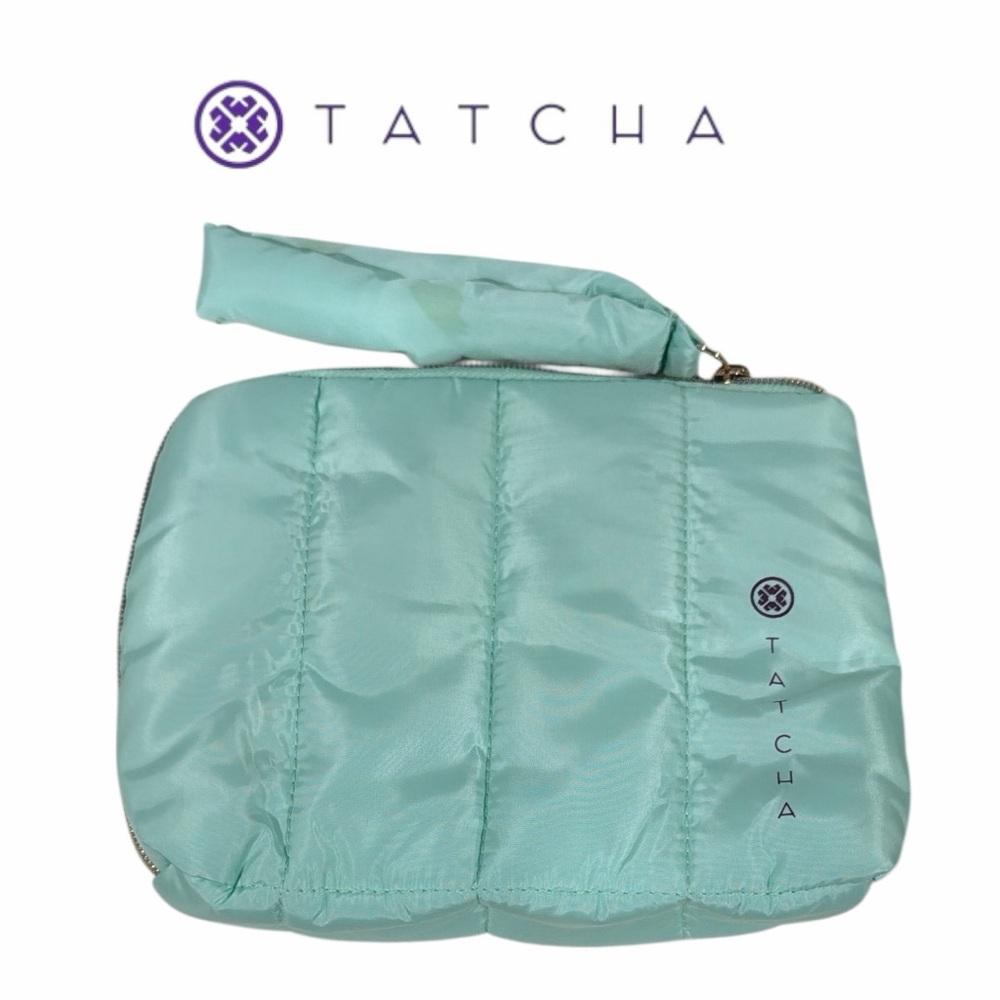 Tatcha Mint Quilted Cosmetic‎ Pouch